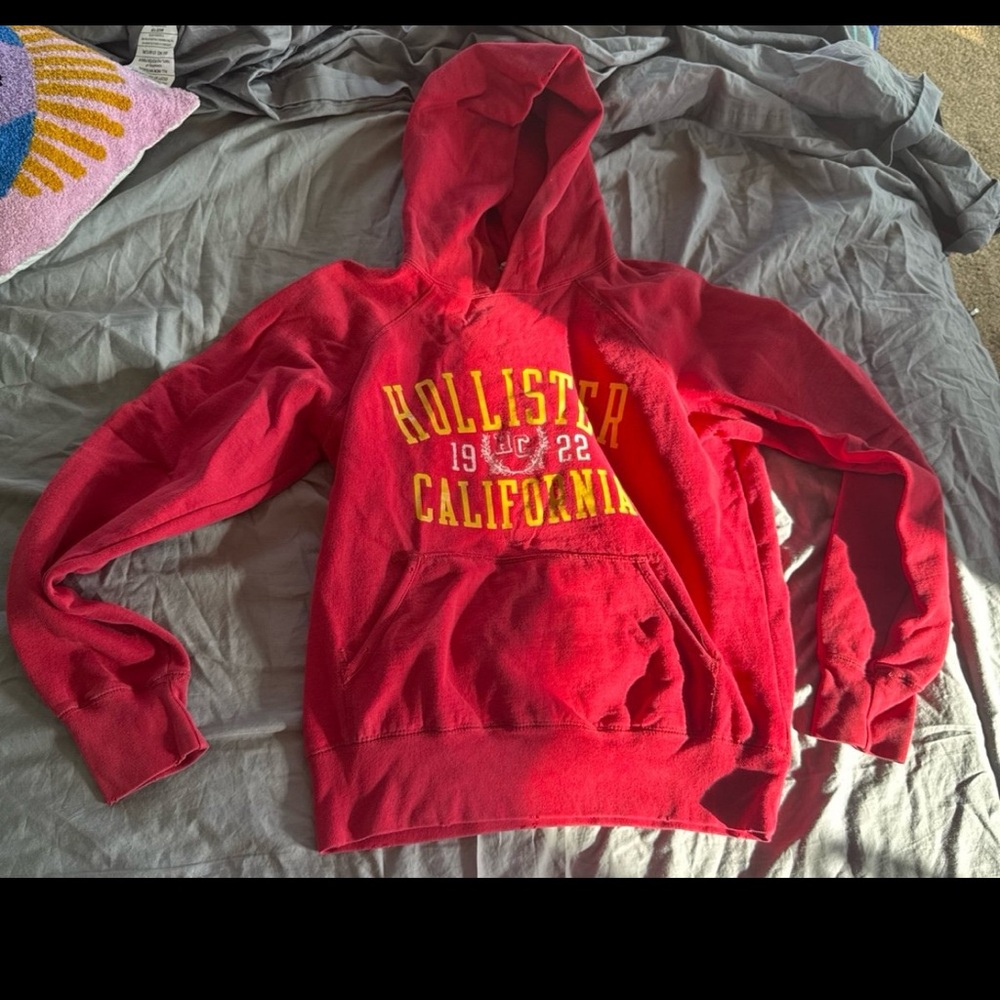 Red Hollister Hoodie 
Size XL